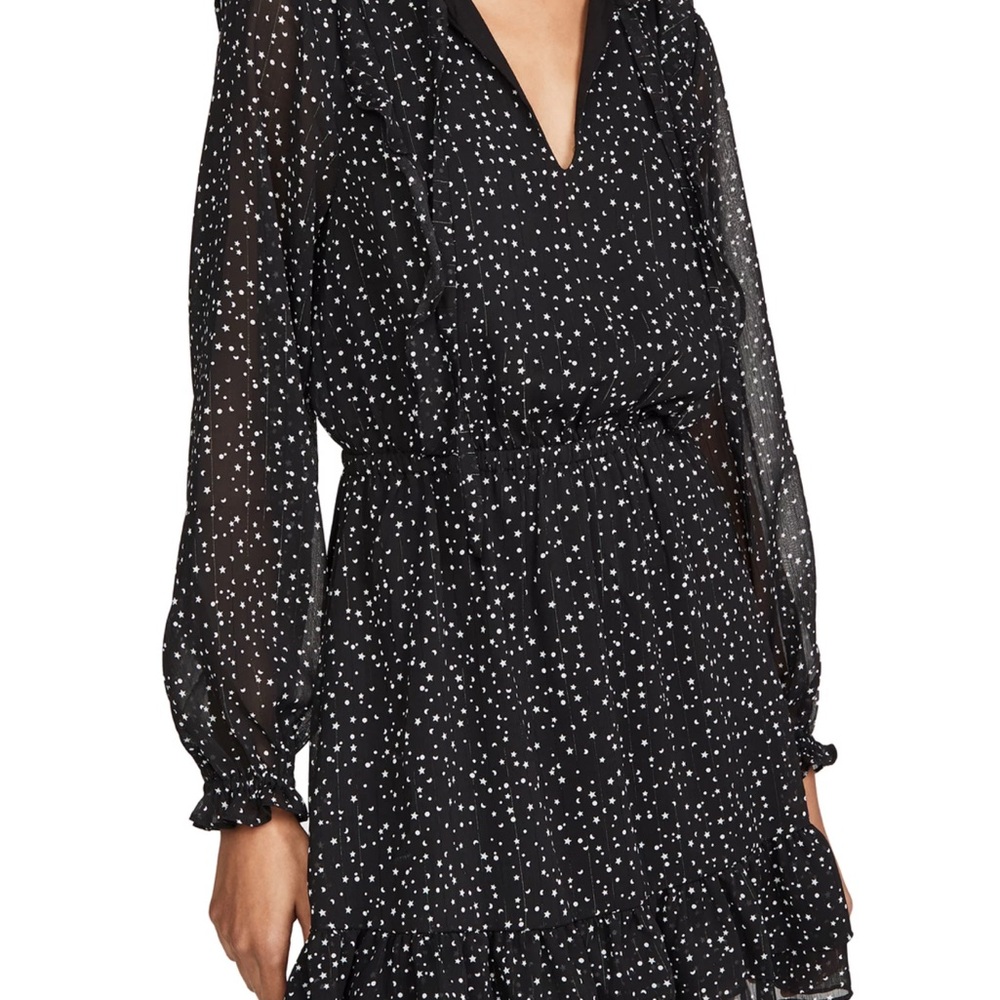 Cupcakes & Cashmere Womens Long Sleeve Ruffle Dress